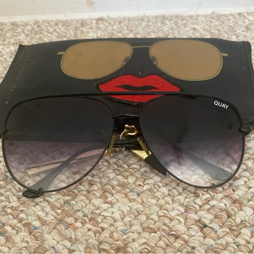 Quay x Desi Perkins faded high key sunglasses.